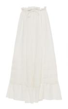 Moda Operandi Luisa Beccaria Ruffled Cotton-blend Skirt Size: 38