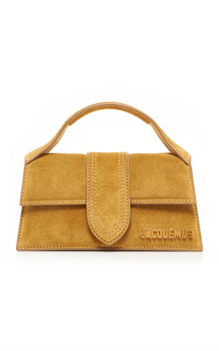Moda Operandi Jacquemus Le Bambino Suede Top Handle Bag