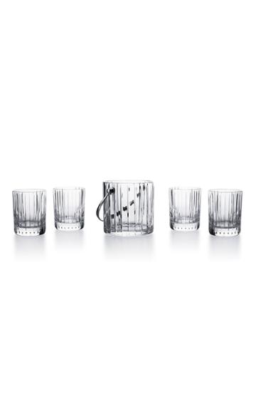 Baccarat Harmonie Ice Bucket With Four Tumblers