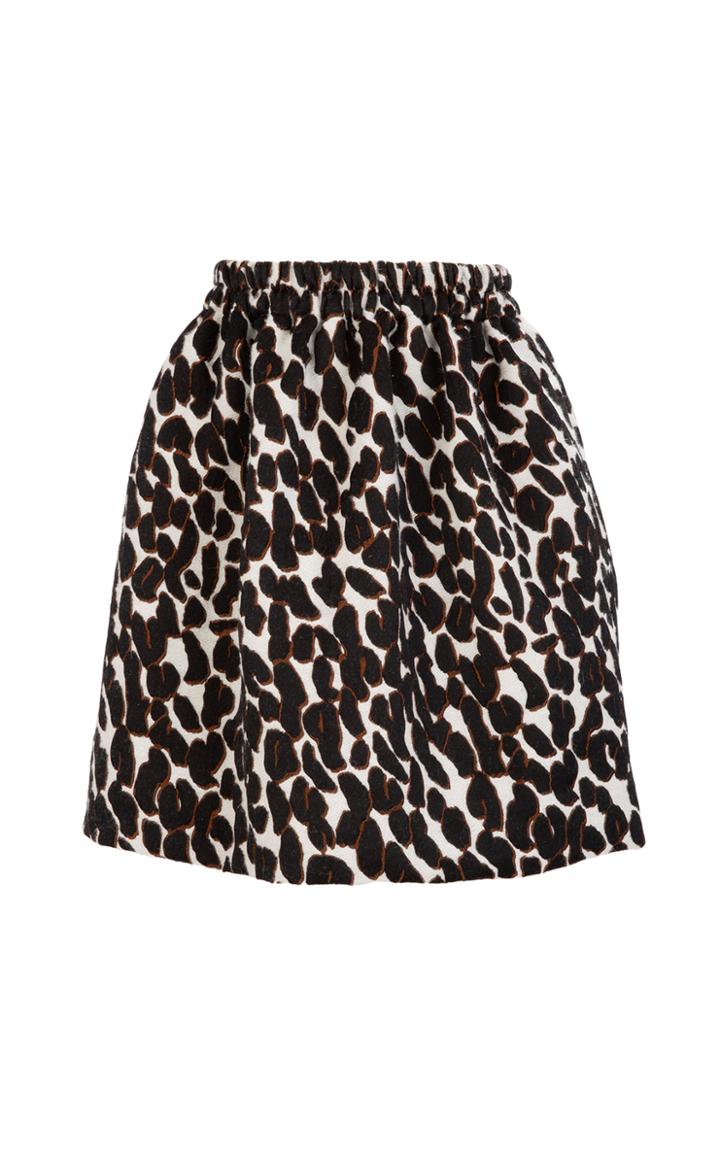 La Doublej Pouf Elastic-waist Full Mini Skirt