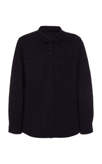 Tempus Now Cotton-felt And Wool-blend Shirt