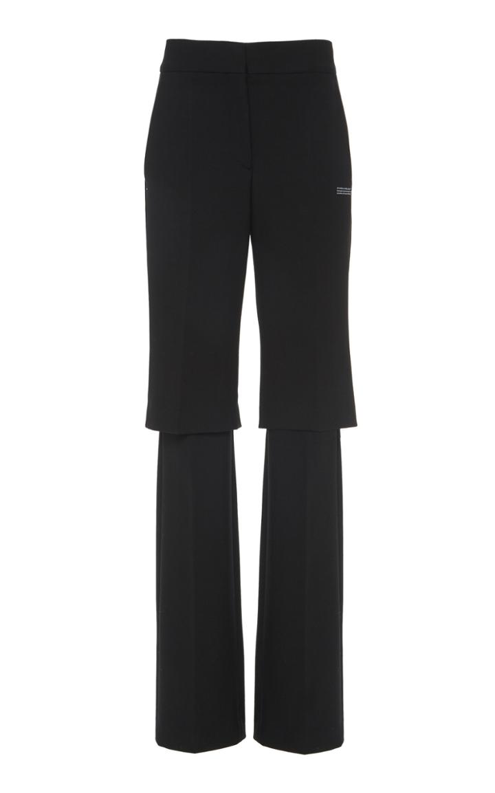 Off-white C/o Virgil Abloh Layered Crepe Trousers