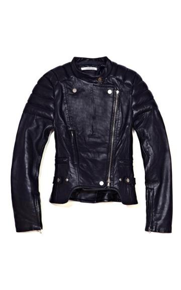 Carven Quilted Leather Motorcycle Jacket