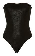 Marie France Van Damme Metallic Swimsuit