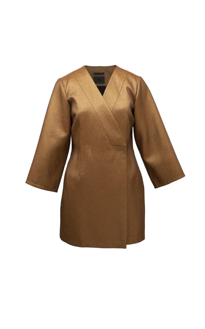 Lake Studio Metallic Belted Jacket