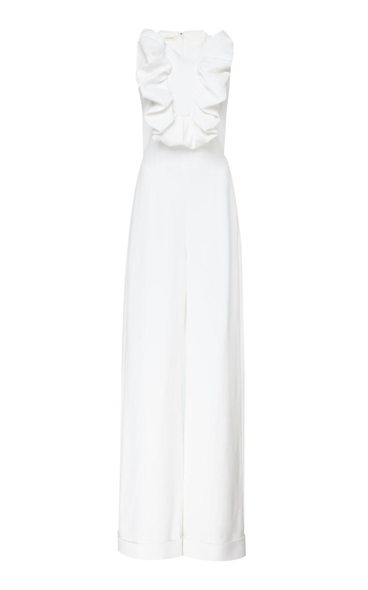 Delpozo Crepe Frill Jumpsuit