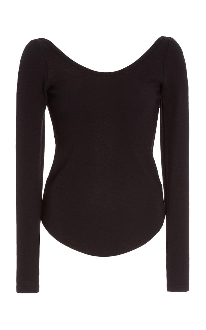 Frances De Lourdes Aurelia Wool-blend Jersey Top