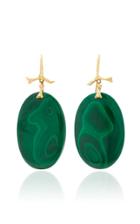Annette Ferdinandsen M'o Exclusive: One-of-a-kind Malachite Coral Branch Earring