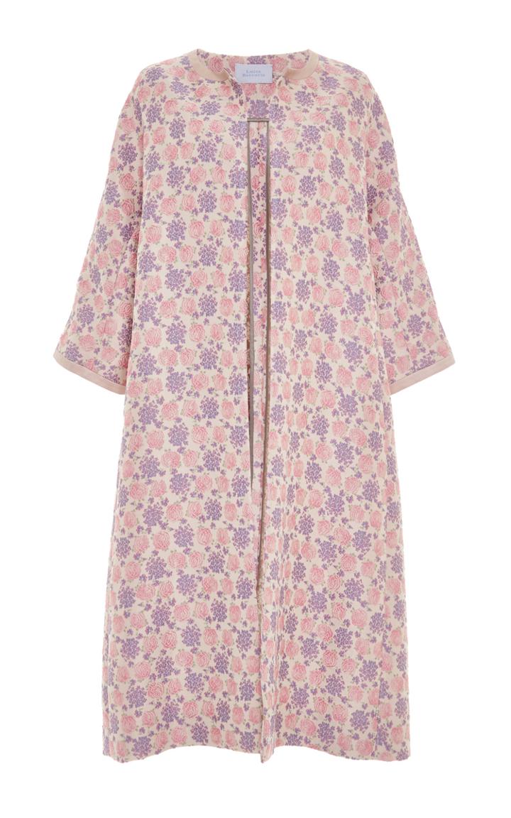 Luisa Beccaria Floral Jacquard Coat