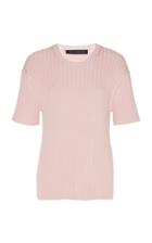 Moda Operandi Sally Lapointe Ribbed-knit Short Sleeve Top Size: Xs