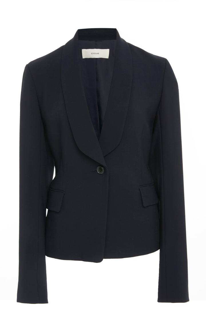 Cyclas Wool Fitted Blazer Jacket