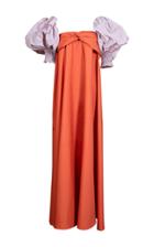 Moda Operandi By Efrain Mogollon Sublime Puff Sleeve Cotton Dress