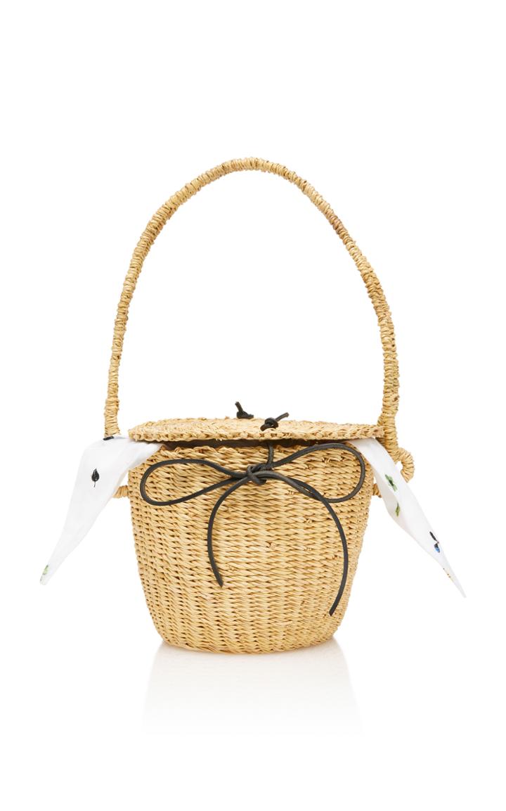 Muun Lou Straw Basket Tote