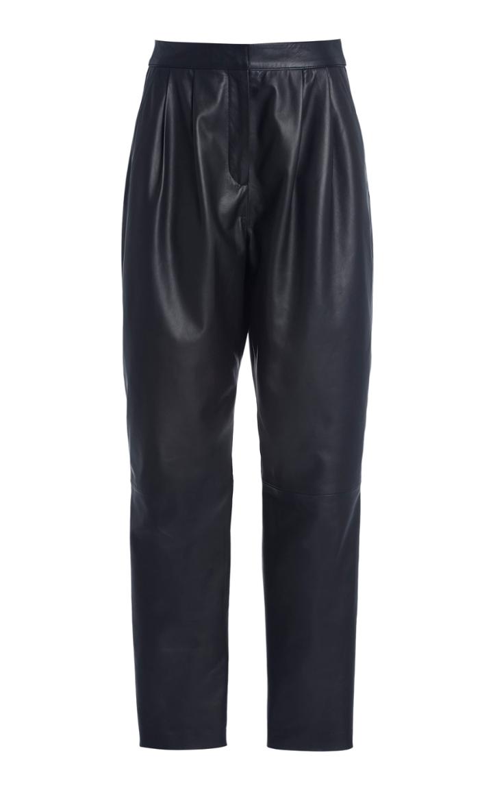 Moda Operandi Loulou Studio Palaos Pleated Leather Trousers