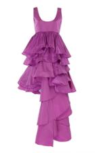 Moda Operandi Leal Daccarett Idilio Ruffled Silk-faille Dress Size: 2