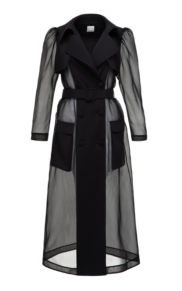 Moda Operandi Huishan Zhang Odette Organza Trench Coat