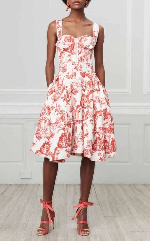 Oscar De La Renta Sweetheart Day Dress