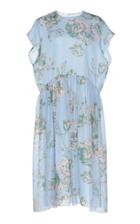 Delpozo Floral-print Silk-chiffon Midi Dress