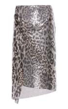 Paco Rabanne Leopard Wrap Skirt