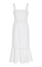 Moda Operandi Staud Lychee Pointelle Linen-cotton Midi Dress Size: 00