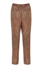 Etro Paisley Wool-silk Skinny Pants