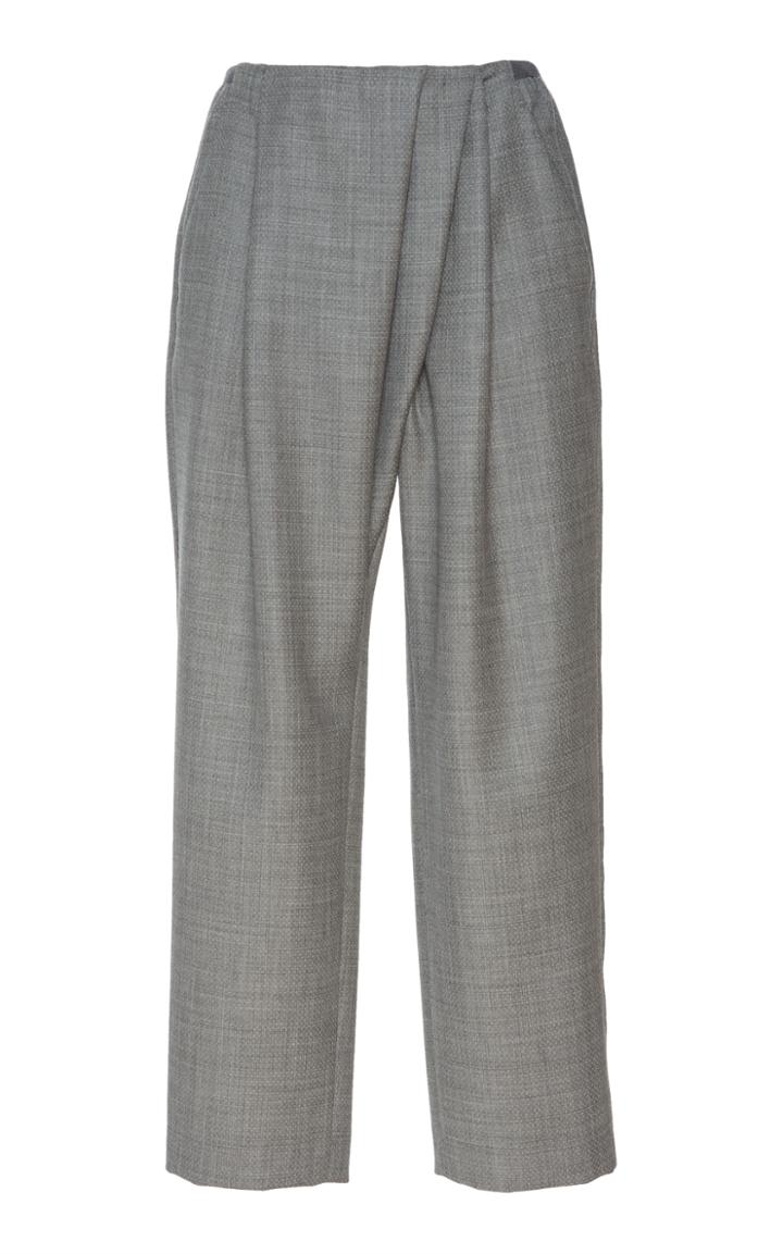 Agnona Wool Drape Trousers