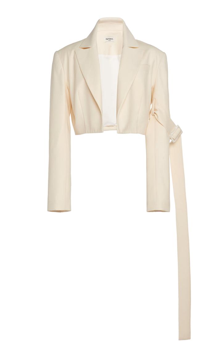 Matriel Cropped Wool Blazer