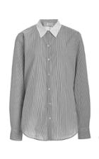 Moda Operandi Nili Lotan Libby Striped Cotton Poplin Shirt