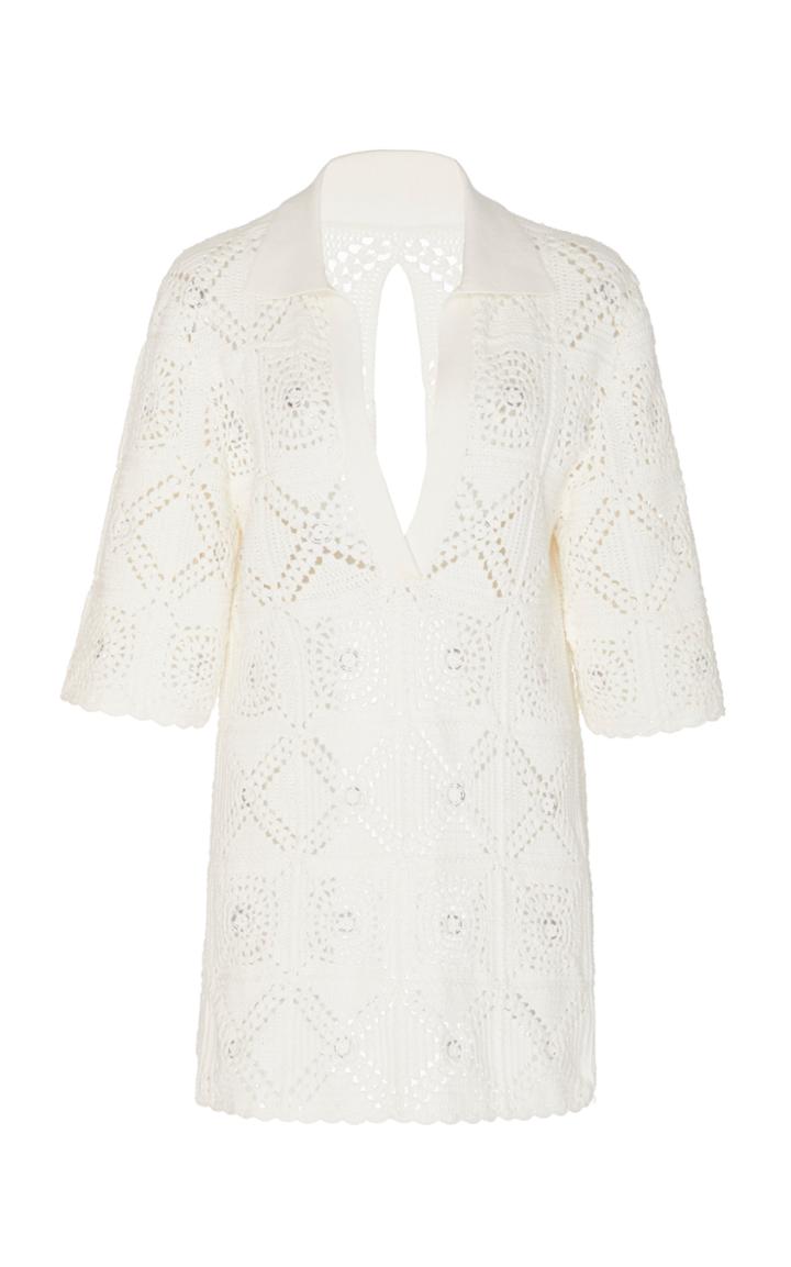 Moda Operandi Jonathan Simkhai Kennie Open-knit Crochet Top Size: S