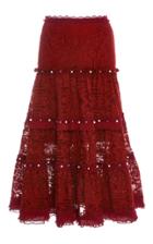 Jonathan Simkhai Tower Mesh Lace Studded Skirt