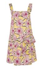 Claudia Li Patched Square Neckline Envelope Mini Dress