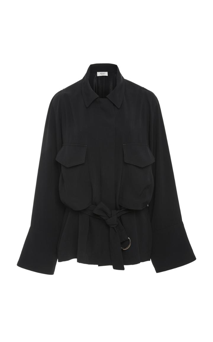 Arias Twill Belted Short Jacket