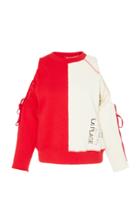 Hellessy Ritz Open-shoulder Cotton French Terry Top