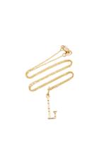 Devon Woodhill Yellow Gold Character Letter Necklace