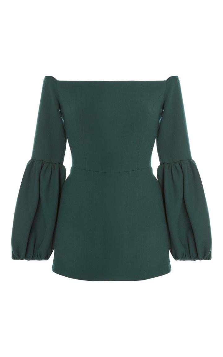Lela Rose Off The Shoulder Full Sleeve Top