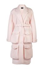 Simone Rocha Four Pocket Belted Neoprene Coat