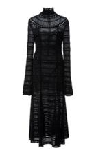 Oscar De La Renta Crochet-knit Lace Turtleneck Dress