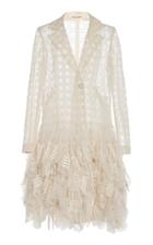 Rahul Mishra Cityscape Embroidered Silk Trench Dress