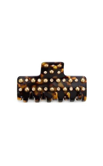 Mc Davidian Crystal-embellished Tortoiseshell Acetate Hairclip