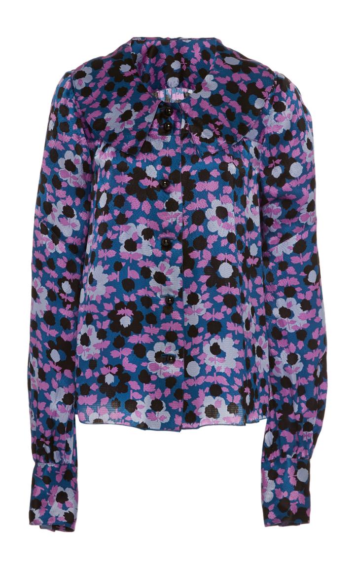 Anna Sui Falling For Flowers Silk Blouse