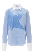 Tome Satin Stripe Star Classic Wide Cuff Shirt