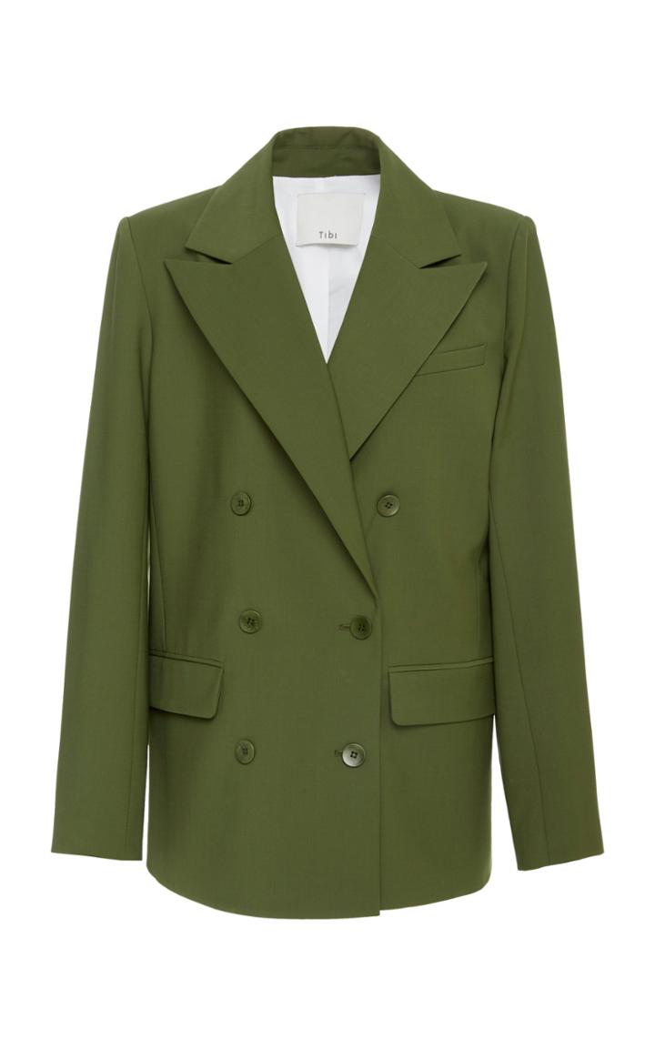 Tibi Tropical Wool-blend Blazer Size: 0