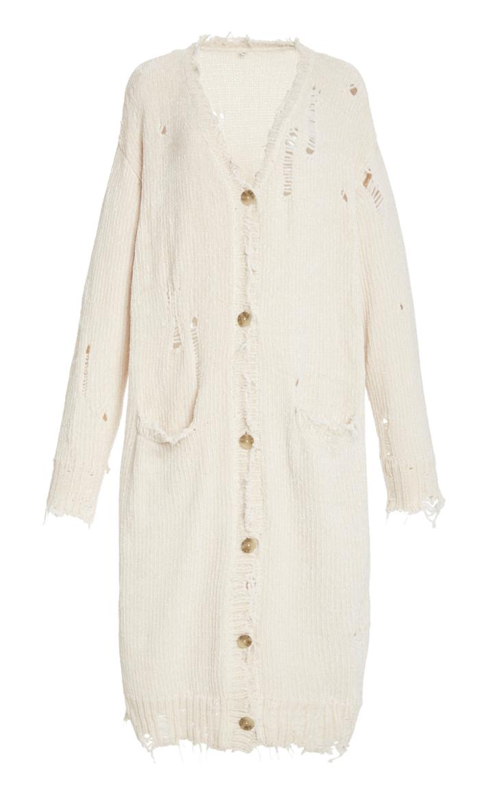 Moda Operandi R13 Oversized Distressed Chenille Cardigan