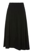 Vince Paneled Asymmetric-hem Wool-blend Midi Skirt