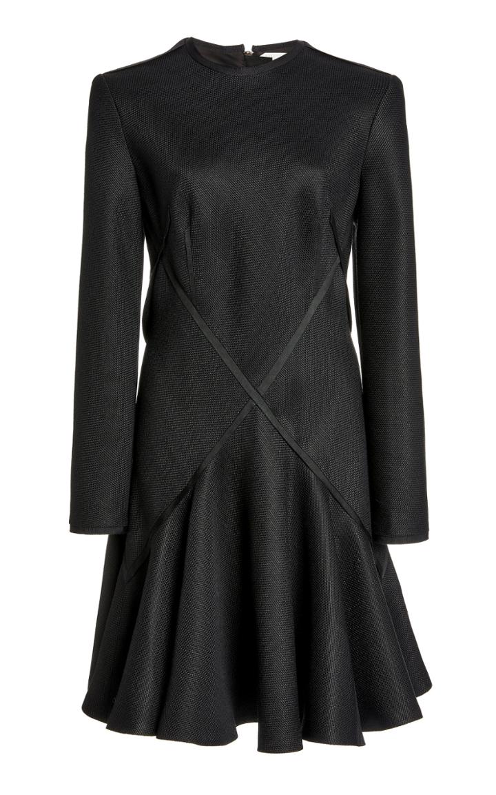 Moda Operandi Unttld Dia Grosgrain-trimmed Woven Flared Mini Dress