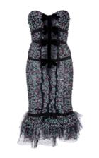 Philosophy Di Lorenzo Serafini Printed Tulle Ruffle Hem Dress
