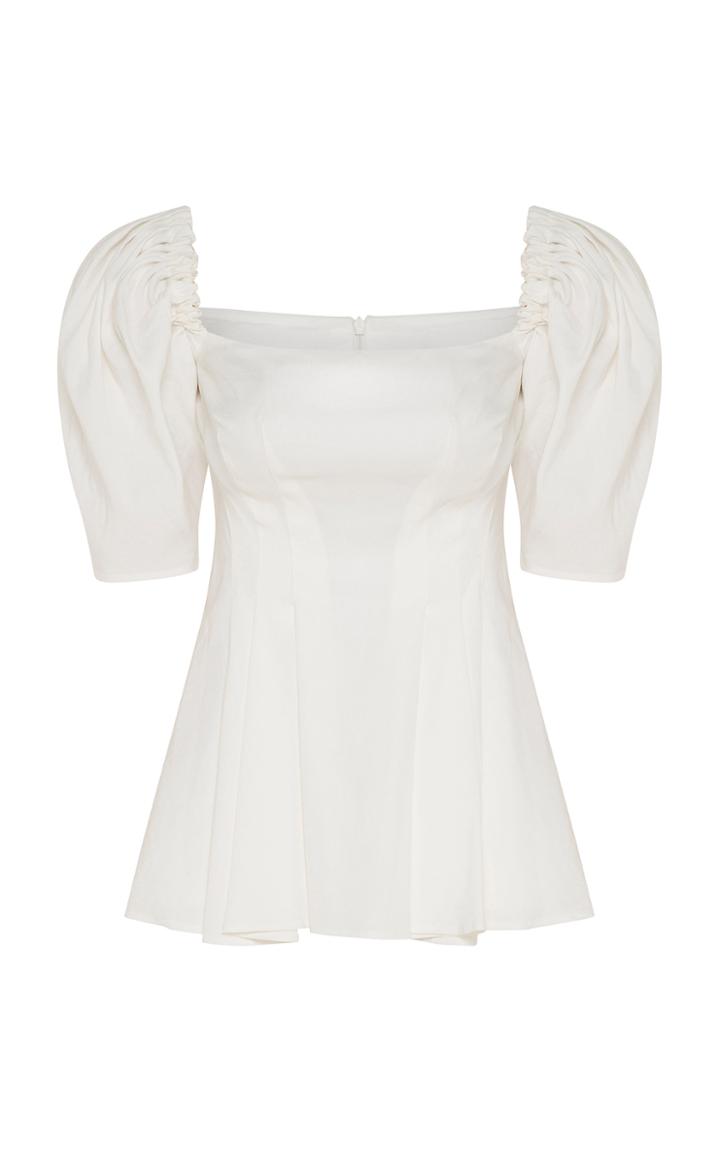 Moda Operandi Anna Quan Danika Linen Blend Top Size: 4