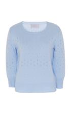 Luisa Beccaria Cropped Sleeve Sweater