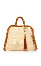 Rosantica Schultz Wood And Wicker Bag