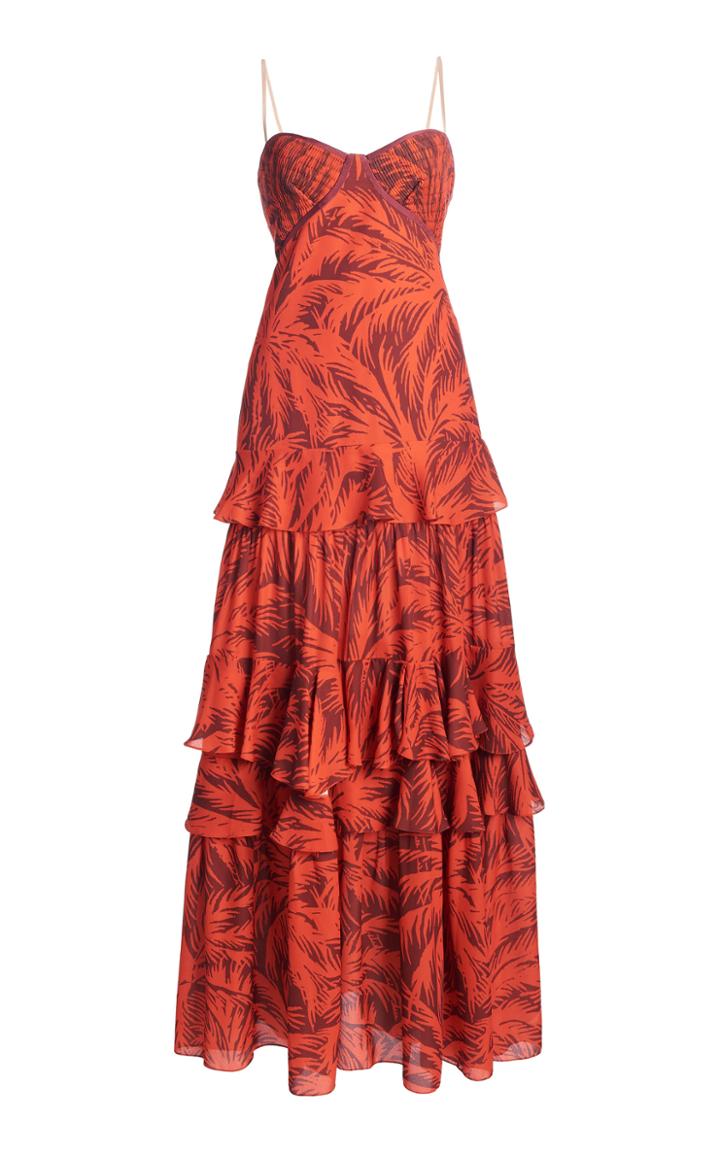 Moda Operandi Johanna Ortiz Festive Spirit Removable Sleeves Cotton-blend Dress